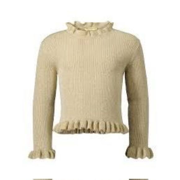 NWT Stella McCartney Kids gold sweater  Size 8 - Picture 1 of 9